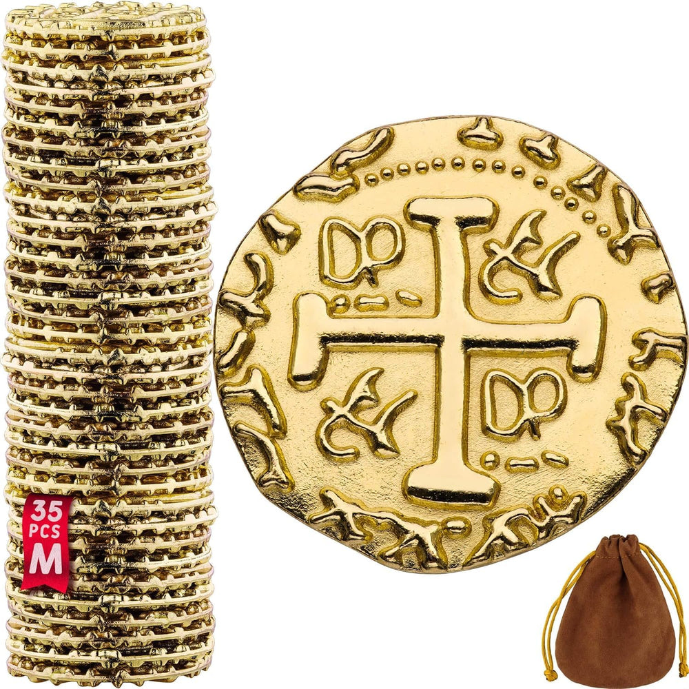Leib Games metal pirate coins pack with realistic gold look for games
