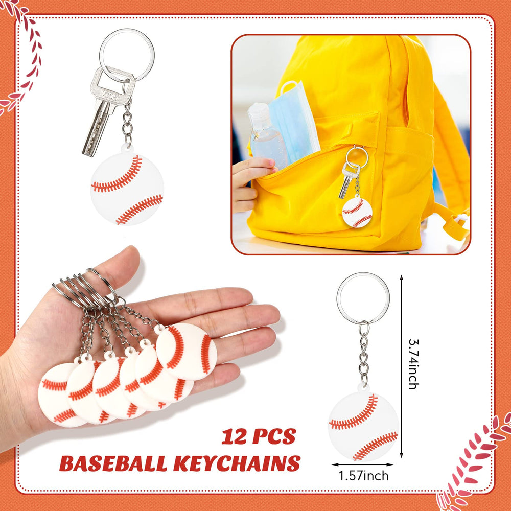 LEIFIDE baseball keychains are durable and portable for keys