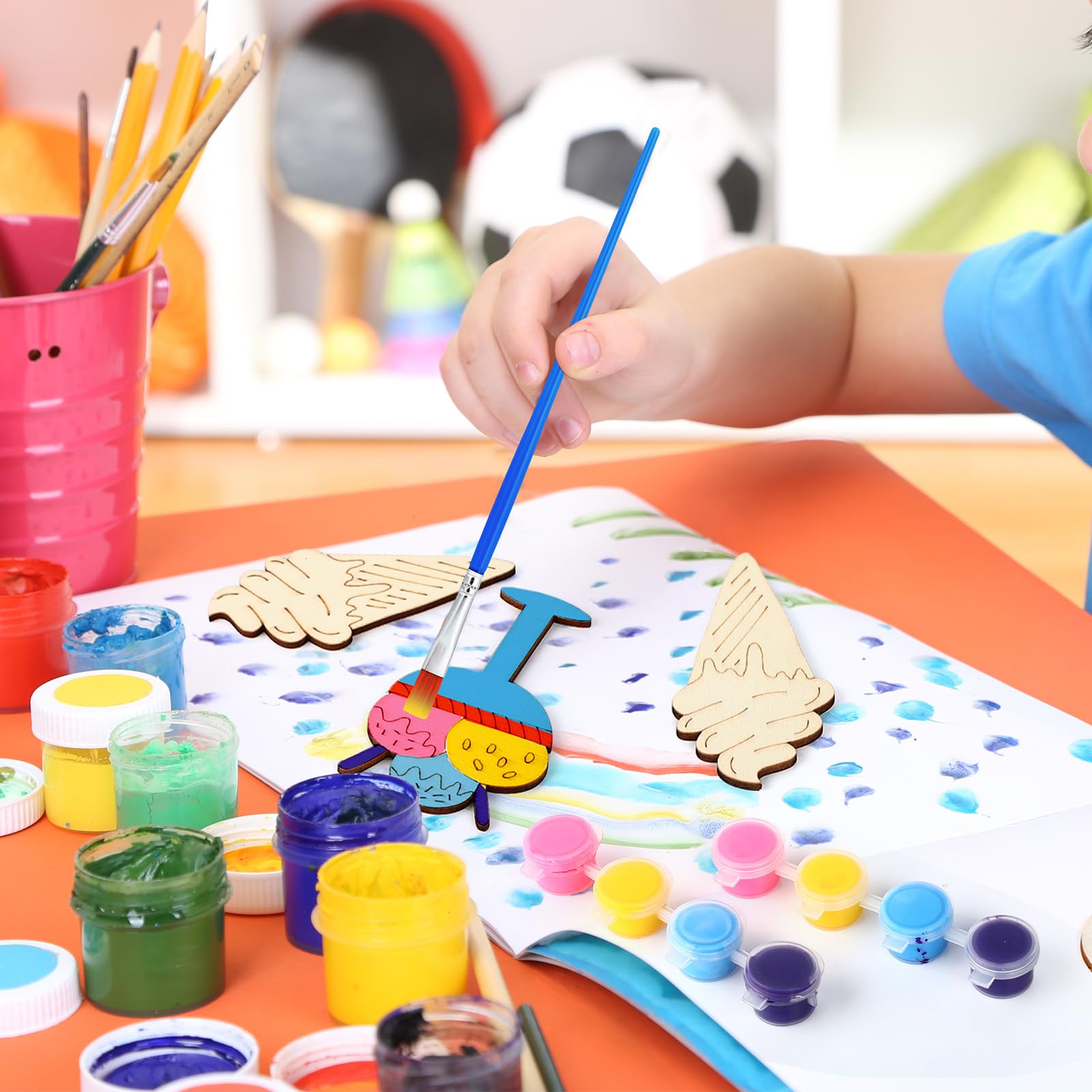 Leinuosen complete ice cream party favor crafts kit for events