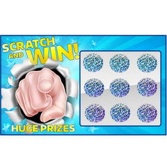 Leinuosen scratch-off labels ideal for DIY crafts and party activities