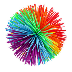 Leinuosen soft rainbow pom ball with squishy texture