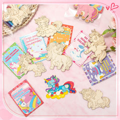 Leinuosen unicorn gift cards: clearly printed cards to pair with handmade gifts.