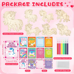 Leinuosen watercolor pens: six colors for vibrant unicorn artwork.