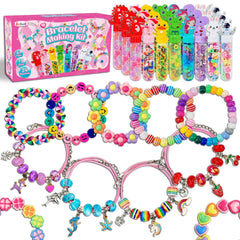 leitait 24-pack bracelet wand kit for kids, easy bead threading for beginners.