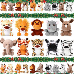 Leitee 20pcs stuffed animals pack for versatile decor and imaginative play.
