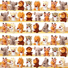 Leitee 30-piece safari stuffed animals pack for events and gifts
