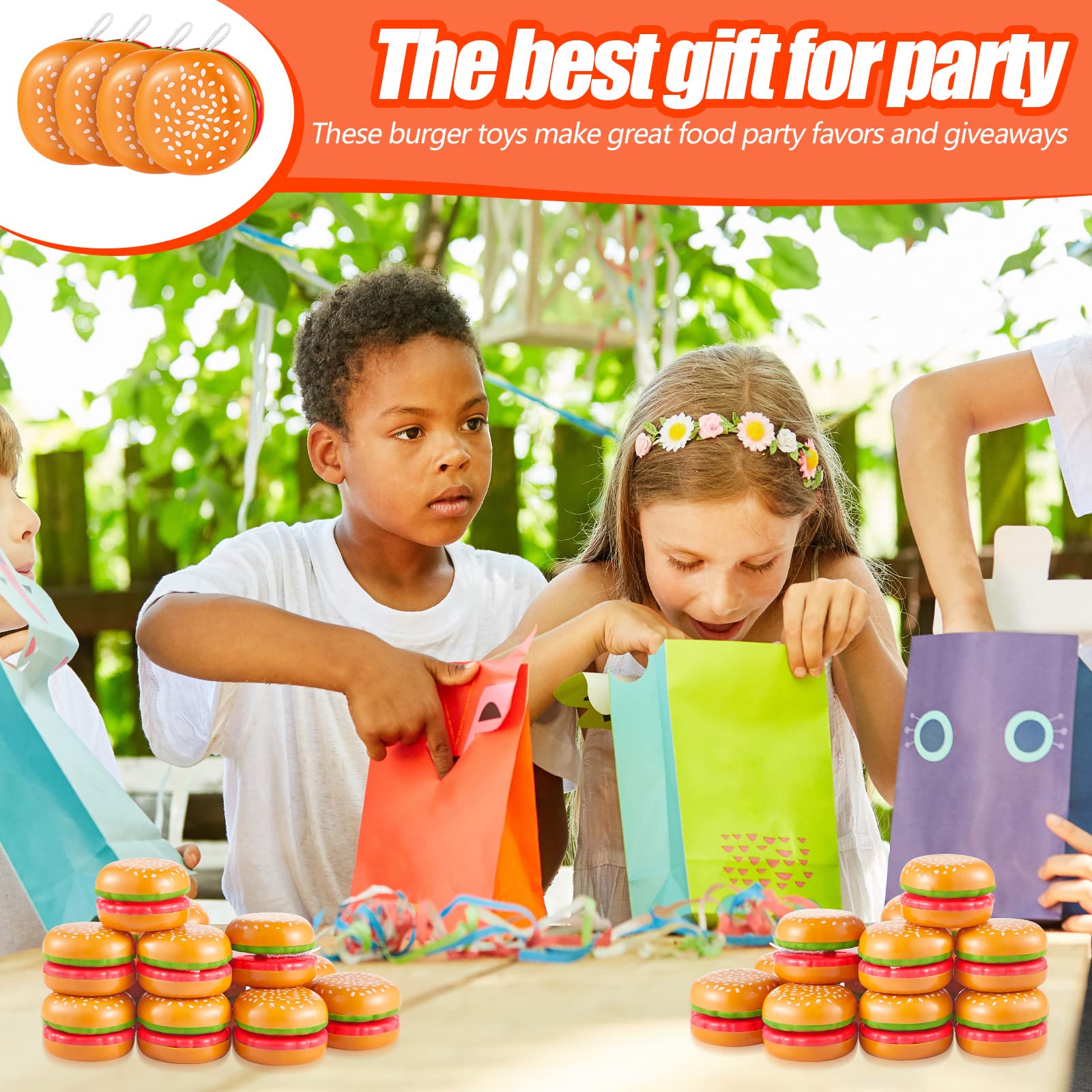 Leitee hamburger yo-yo sturdy plastic for lasting play sessions