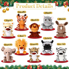 Leitee safari plush set makes a cute kids' gift and party favor.