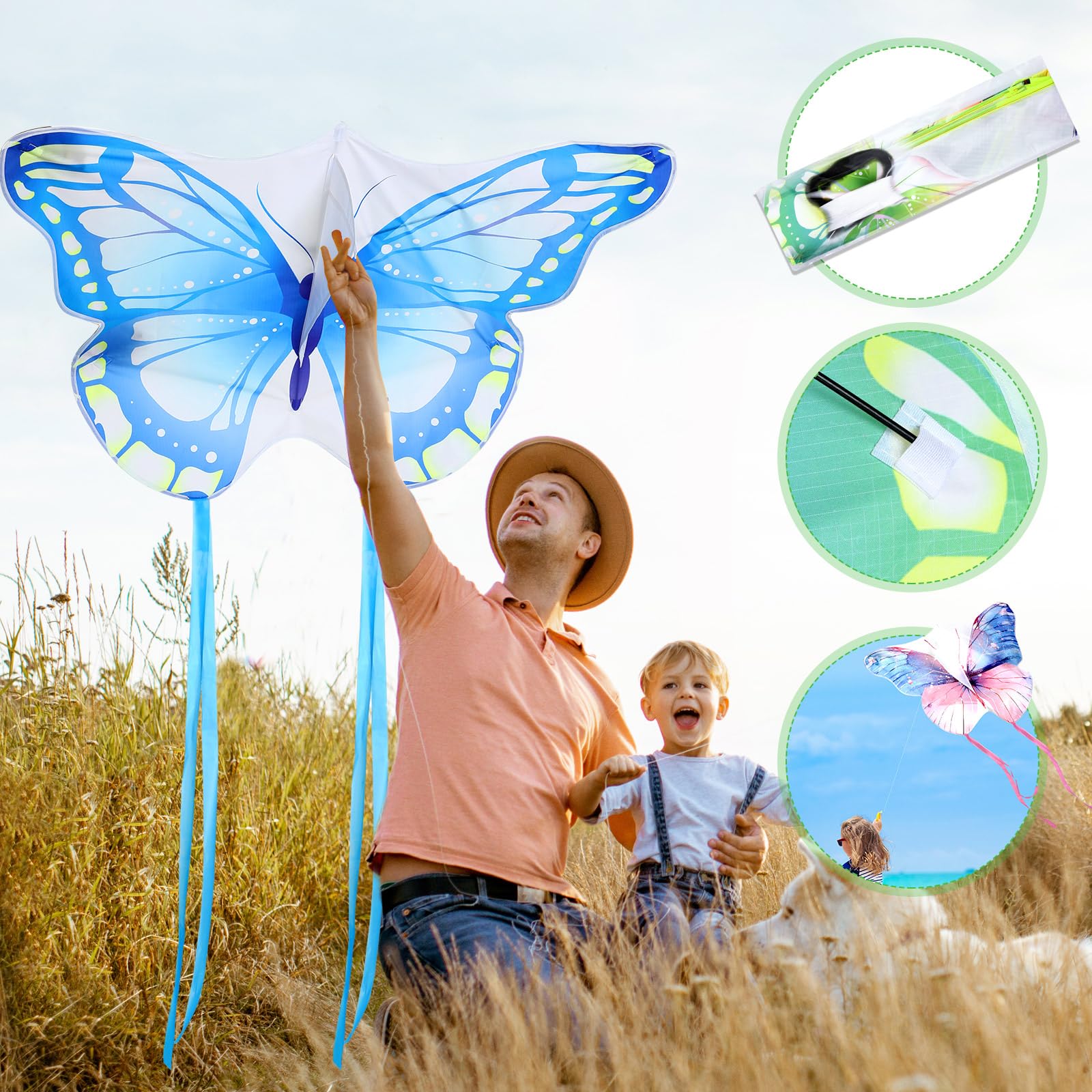 Leitee owl kite with bright patterns, ideal for beginners to practice light flight