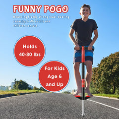 Leitee pogo stick anti-slip foot pegs improve stability during jumps.