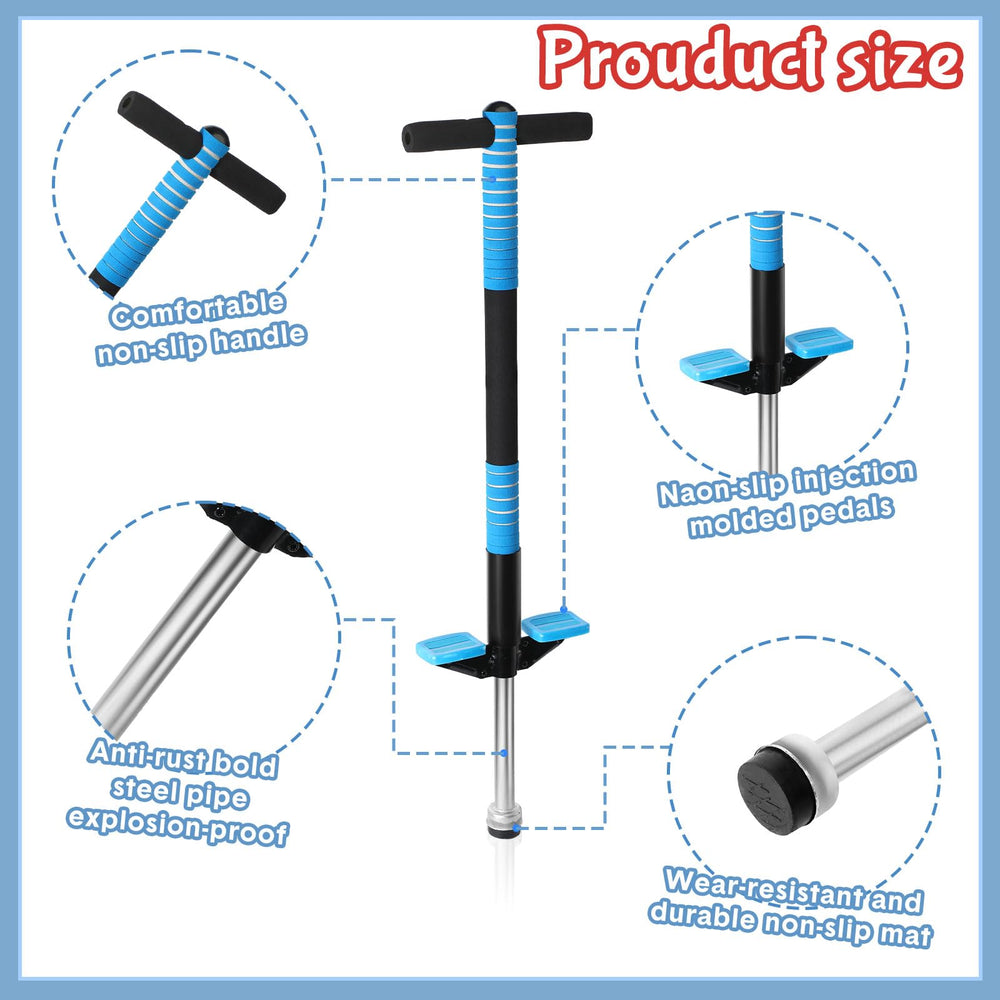 Leitee pogo stick kids green supports safe, playful learning and jumping.