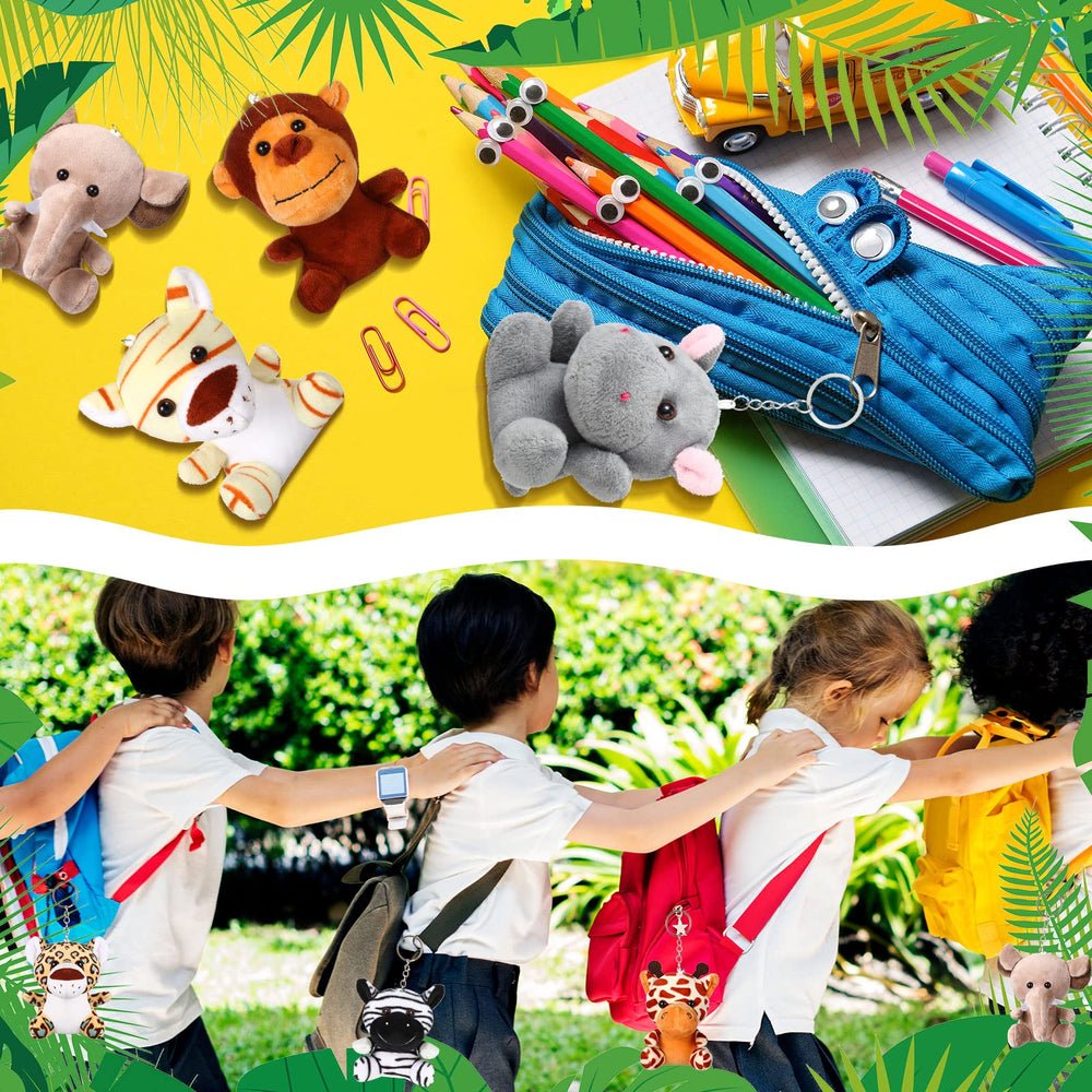 Leitee small animal keychains fit bags and keys