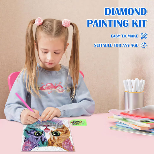 Leixonl Diamond Art Kit framed closeup shows vibrant diamonds.