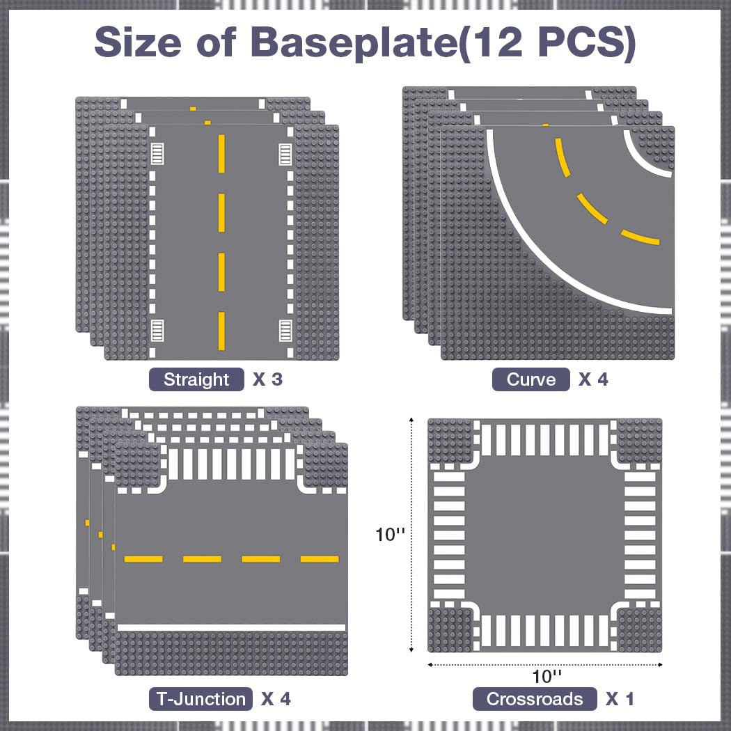 Lekebaby bases are compatible with major brick brands for extended building.