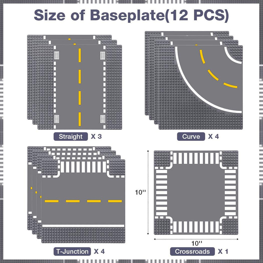 Lekebaby bases are compatible with major brick brands for extended building.