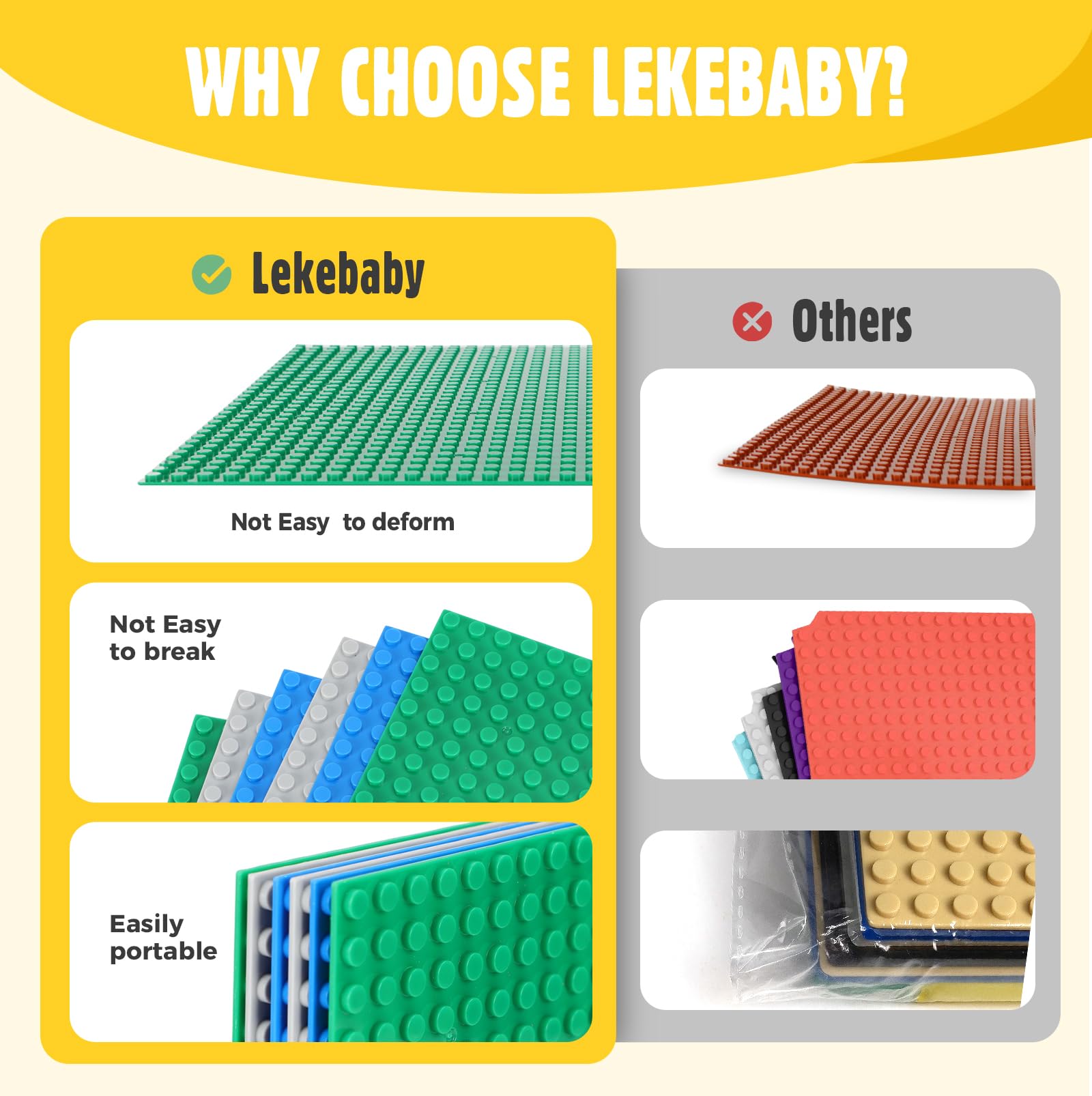 Easy to cut and glue for simple customization with Lekebaby baseplates.