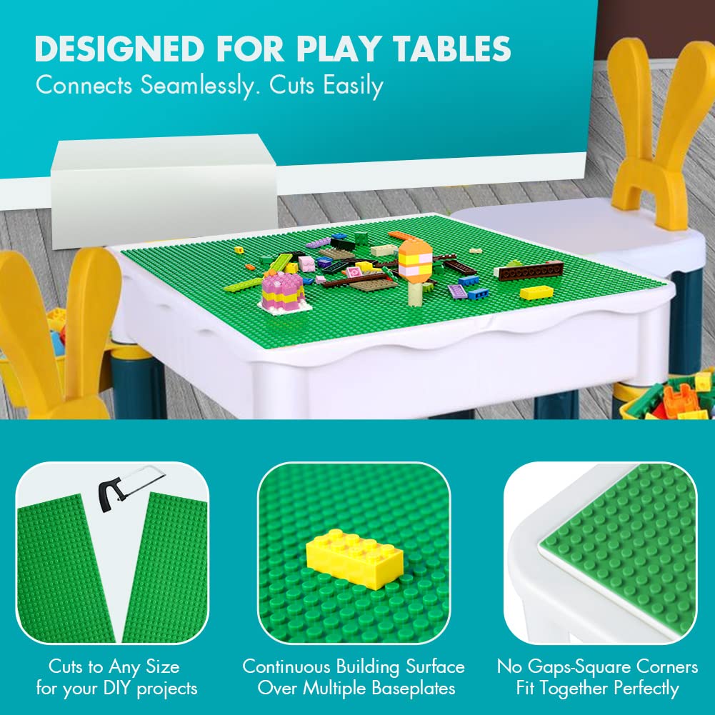 Build multi level structures with Lekebaby baseplates for imaginative play