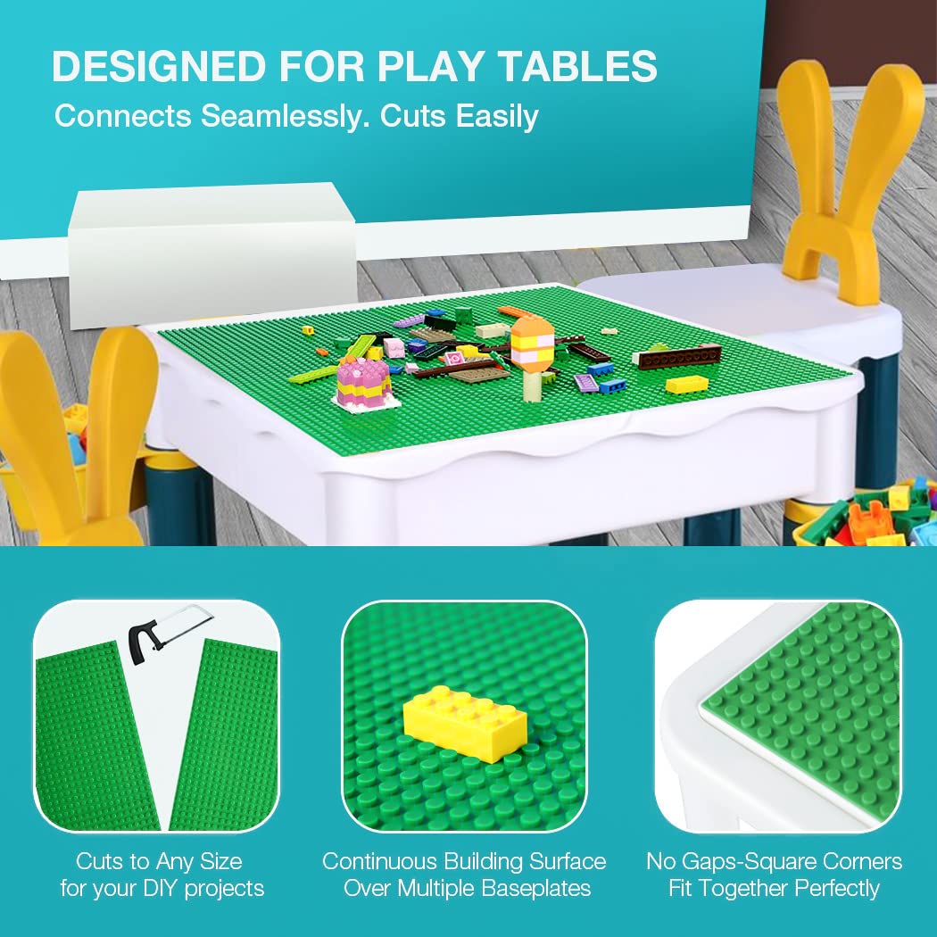 Lekebaby sturdy baseplates help secure creations during play and display