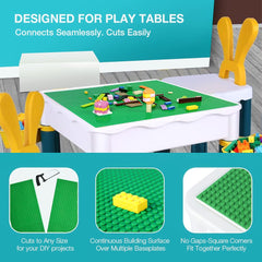 Lekebaby sturdy baseplates help secure creations during play and display