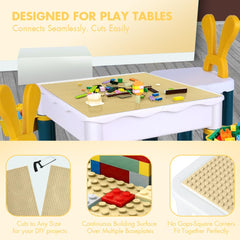 Lekebaby 12-pack baseplates offer consistent color across various builds