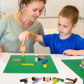 Lekebaby baseplates provide versatile platform for creative brick construction