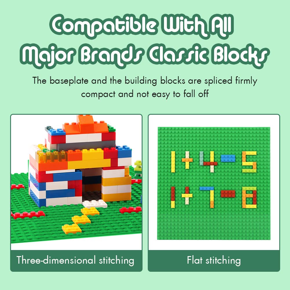 Lekebaby baseplates compatible with major brands for mixed brick builds