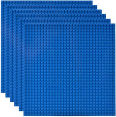 Lekebaby classic baseplates 10x10 blue six-pack provides durable foundation for creative builds