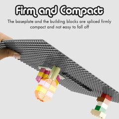 Lekebaby Classic Baseplates side view showing compatibility with major brick brands