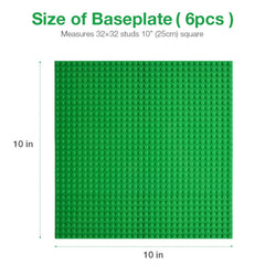 Lekebaby white baseplates 10x10 keep setups organized and ready for expansion