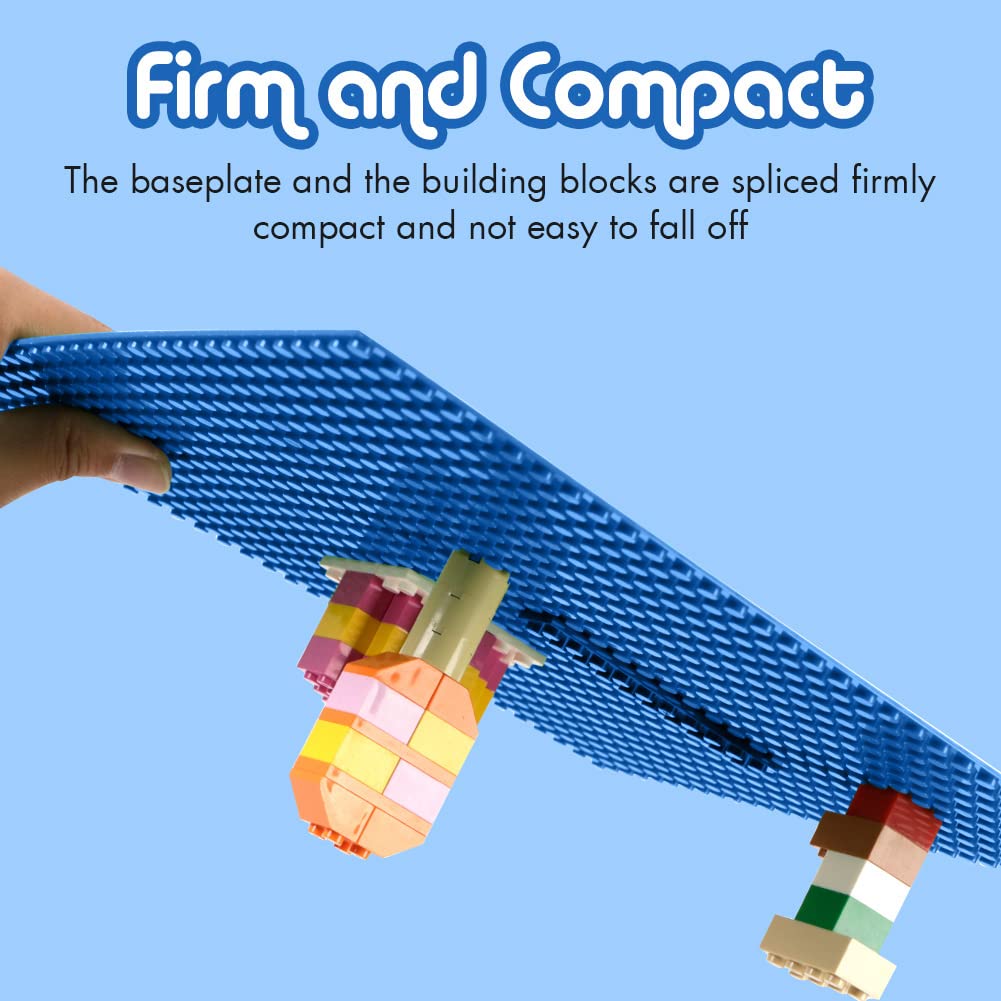Lekebaby baseplates sturdy durable plastic ensures long-lasting platforms for endless brick adventures