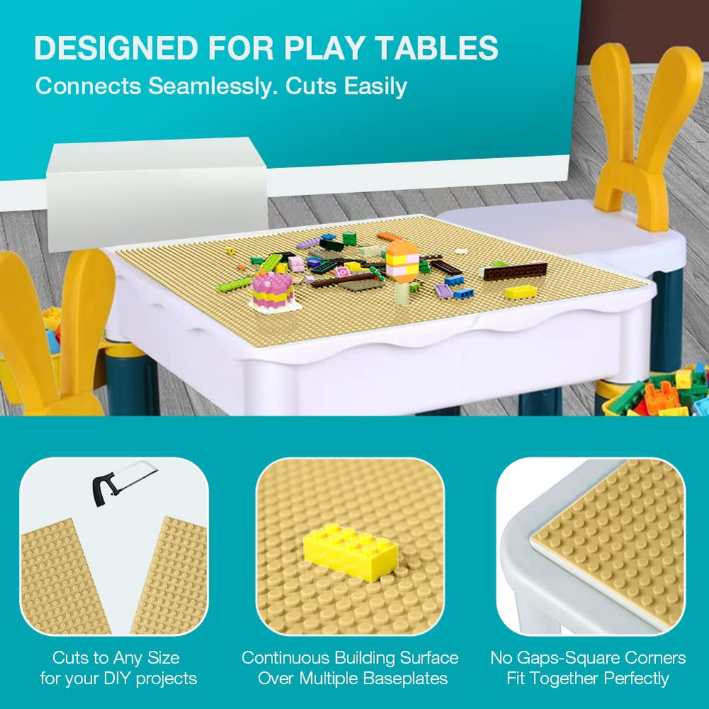 Lekebaby baseplates support easy connection and stable builds for kids.