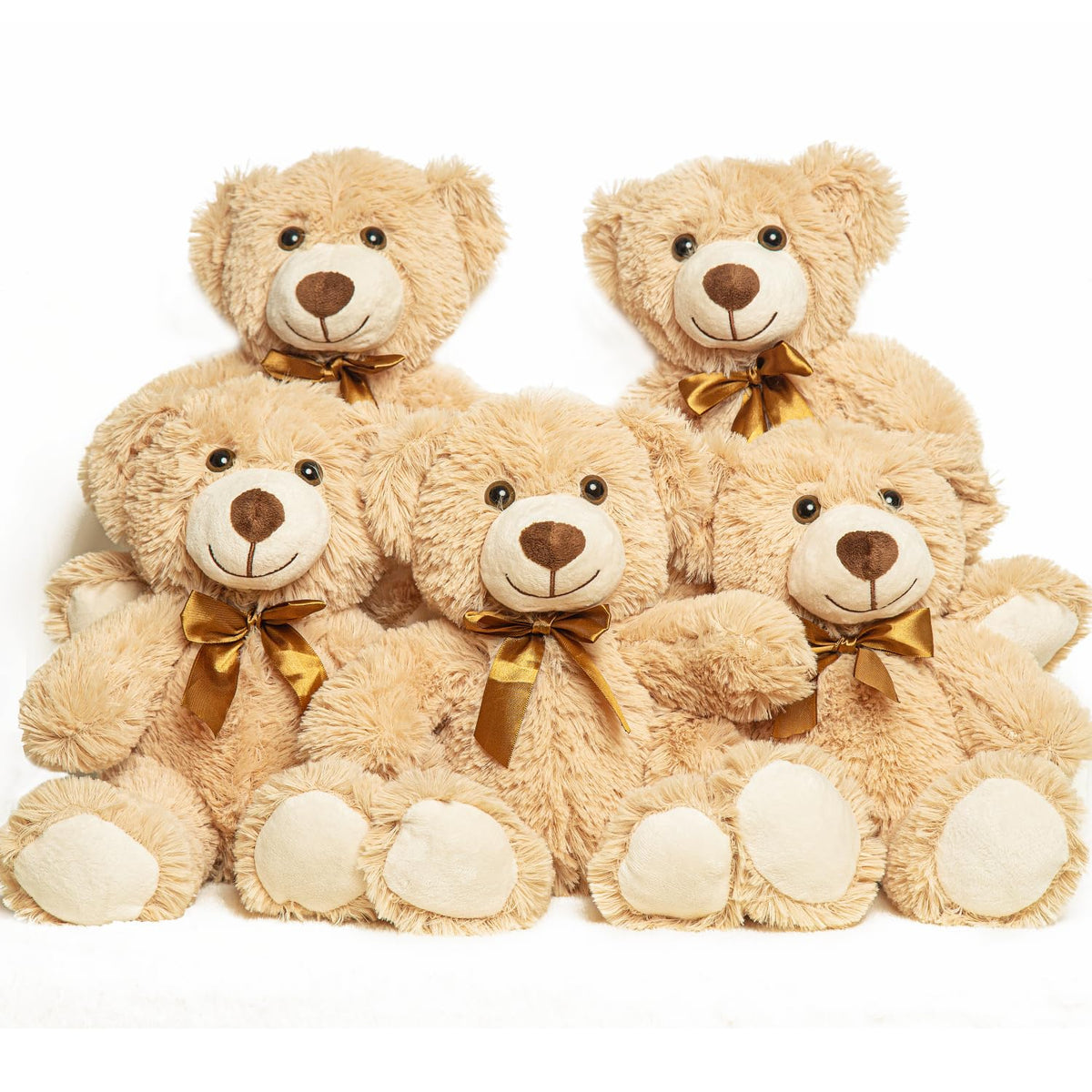 LELELONG Teddy Bears bulk centerpiece; soft 13.5-inch plush accents for party decor and gifting.