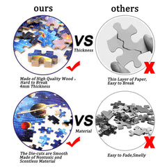 LELEMON bright planets puzzle pieces support color recognition and planetary knowledge