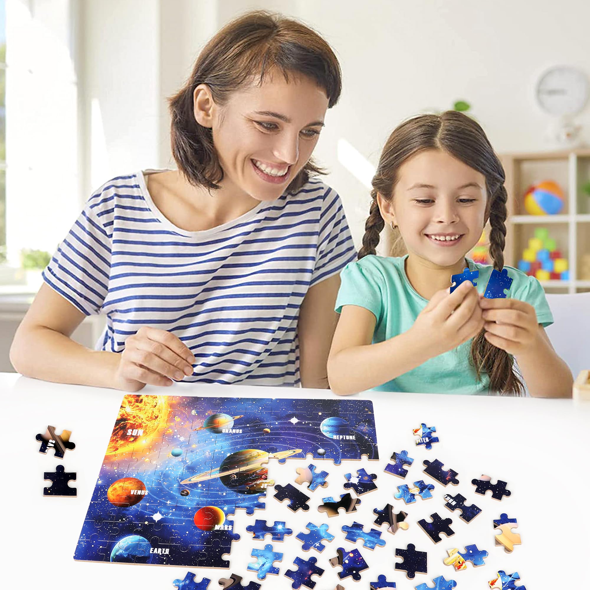 LELEMON colorful puzzle pieces attract attention and spark imaginative storytelling