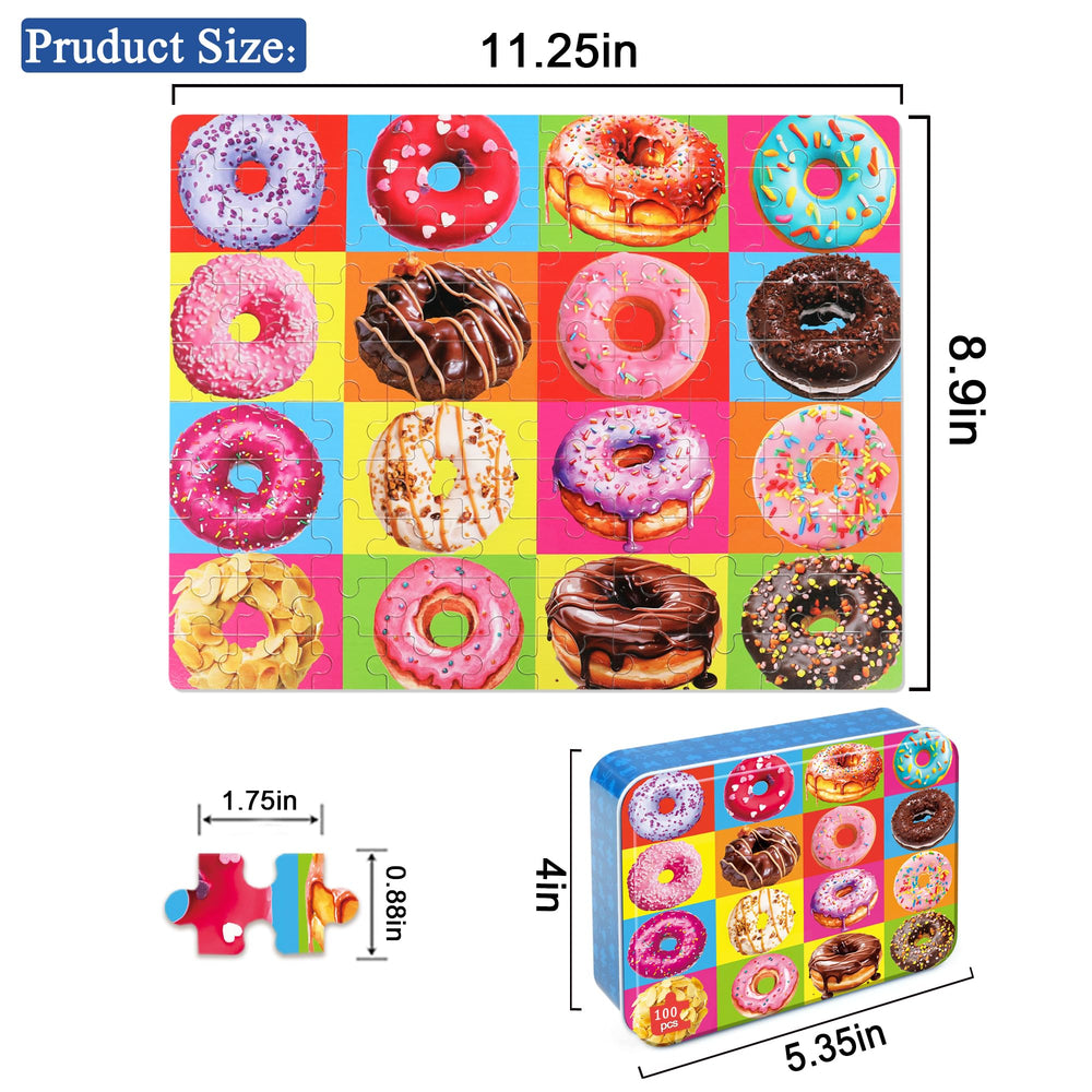 LELEMON donuts puzzle piece-fit close-up highlights precision-cut pieces for smooth assembly