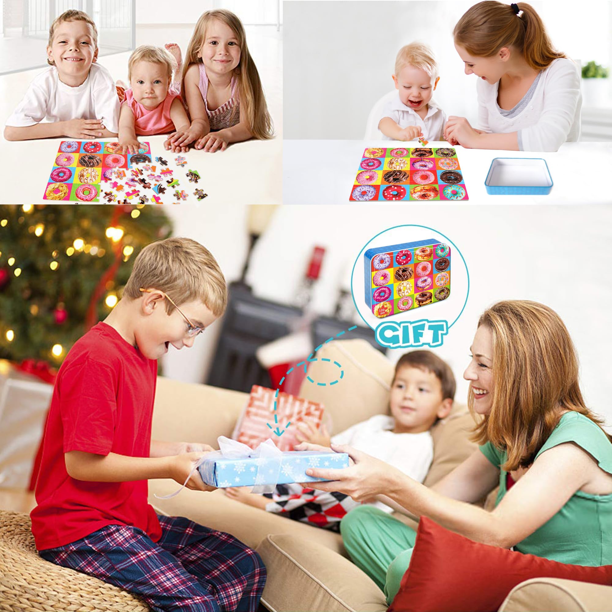LELEMON donuts puzzle portable on-the-go solution for travel and quiet time