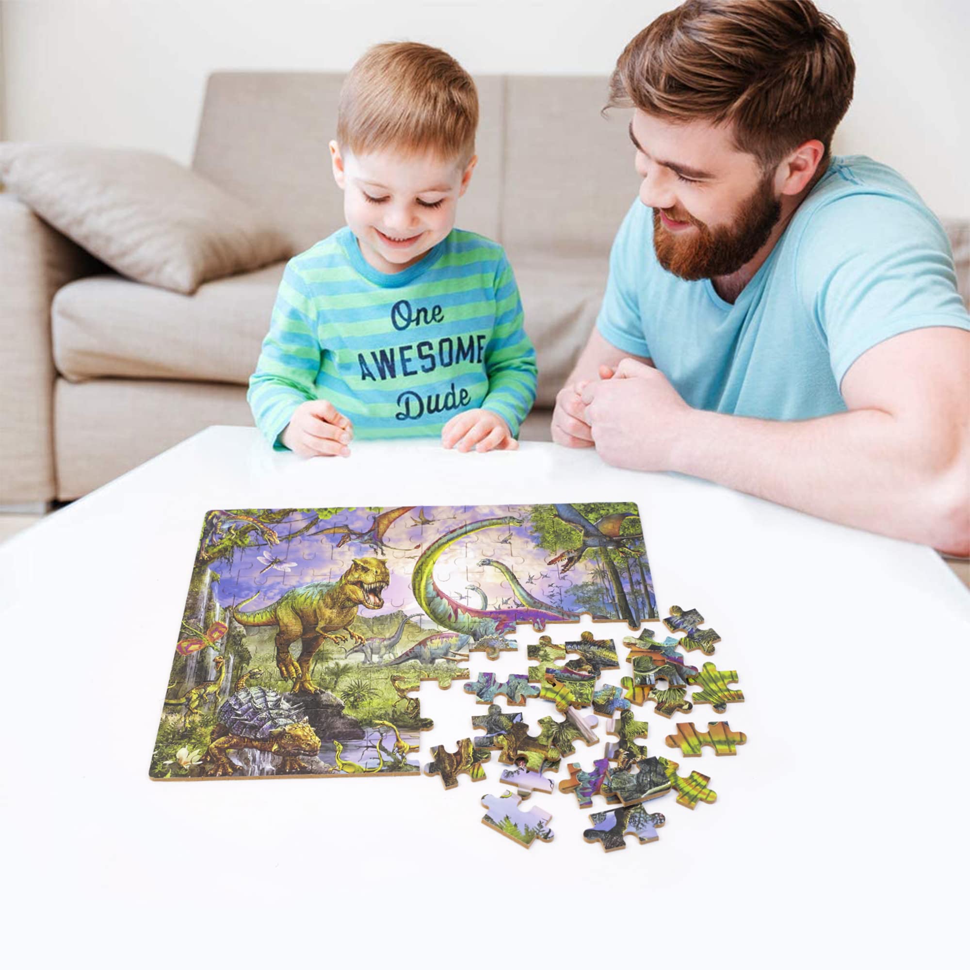 LELEMON puzzle time with family encourages calm focus and cooperation.