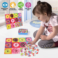 LELEMON kids assembling the puzzle to promote focus and play