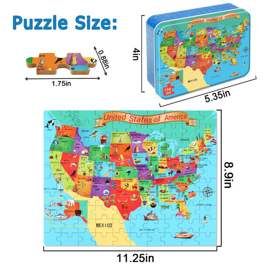 LELEMON metal storage box puzzle, portable organizer for travel