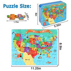 LELEMON metal storage box puzzle, portable organizer for travel