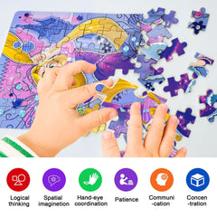 LELEMON metal storage box keeps puzzle pieces safe during travel