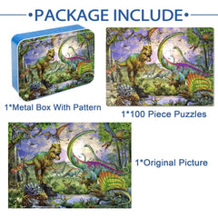 LELEMON dinosaur puzzle for on-the-go learning and quiet downtime.