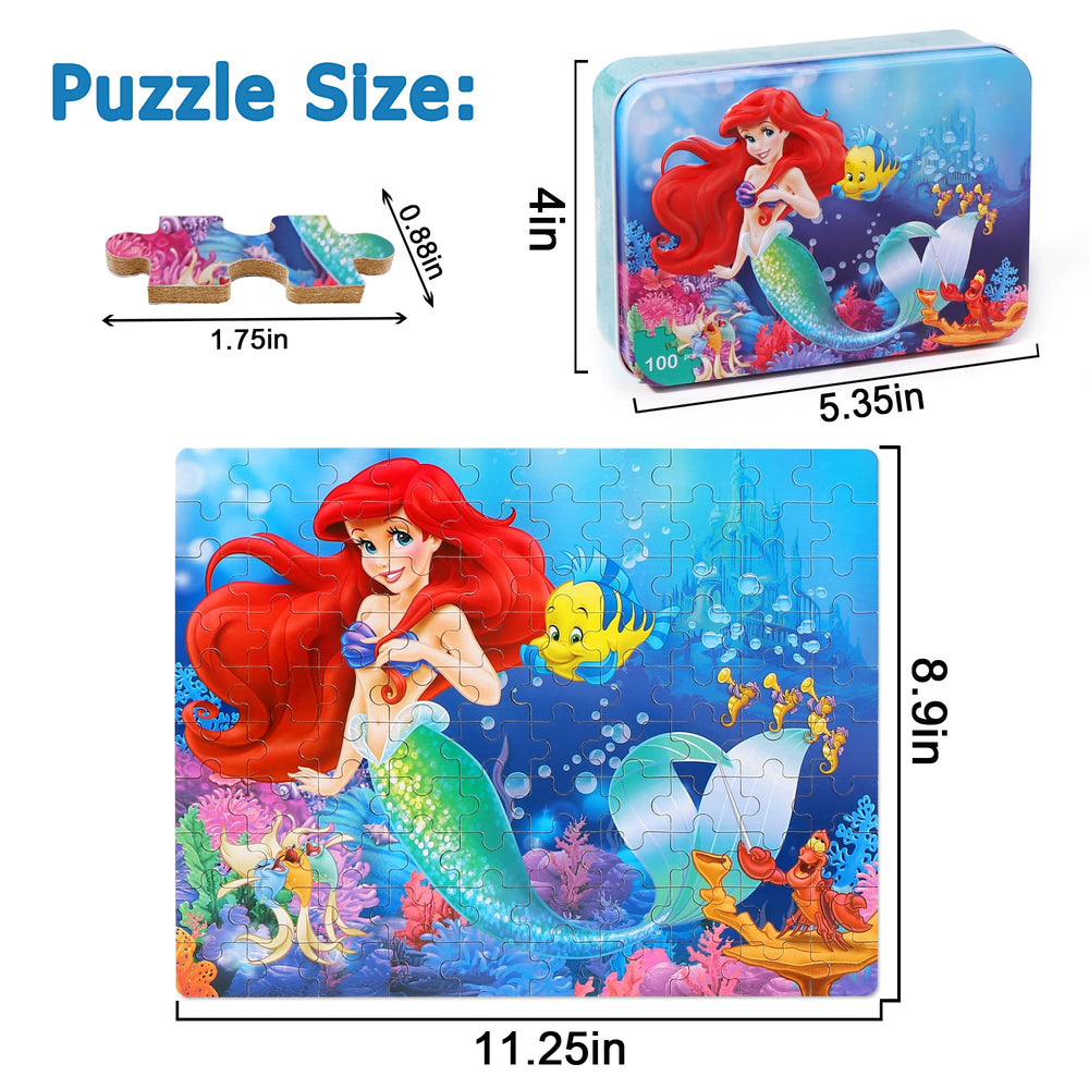 LELEMON Pretty Puzzles 100-piece assembly shown for learning.