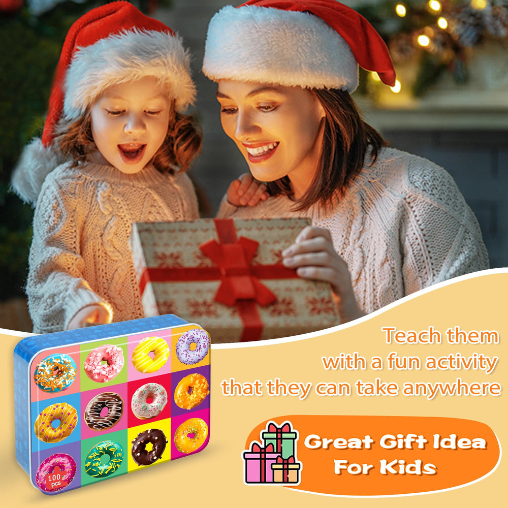 LELEMON donuts puzzle for birthdays or holidays, encouraging cooperative play