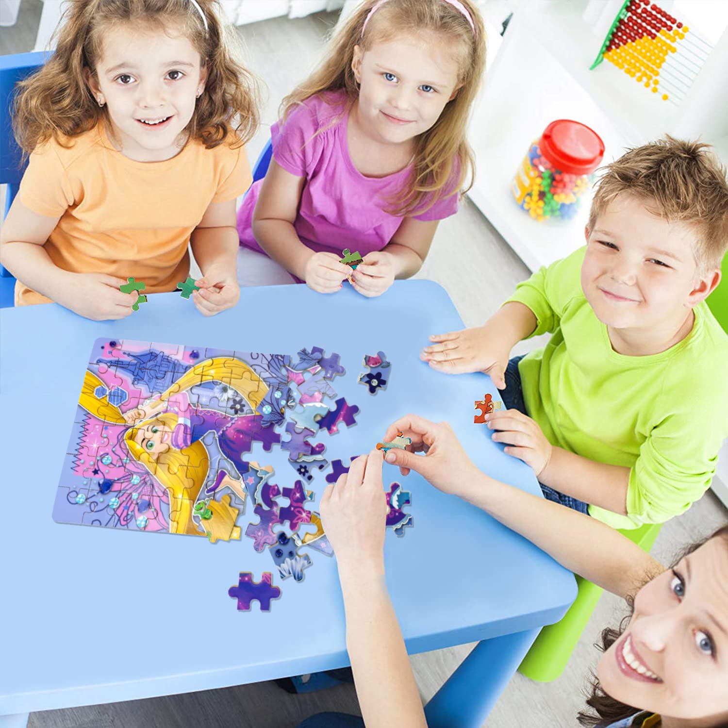 LELEMON puzzle learning scene demonstrates hands-on problem solving