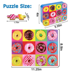 LELEMON 100-piece puzzle pieces are bright and colorful
