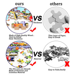 LELEMON Puzzle Playtime Kids image focusing on concentration during assembly