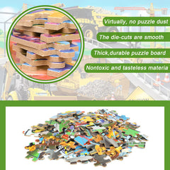 LELEMON Puzzles family learning, sharing a puzzle session strengthens teamwork and communication.