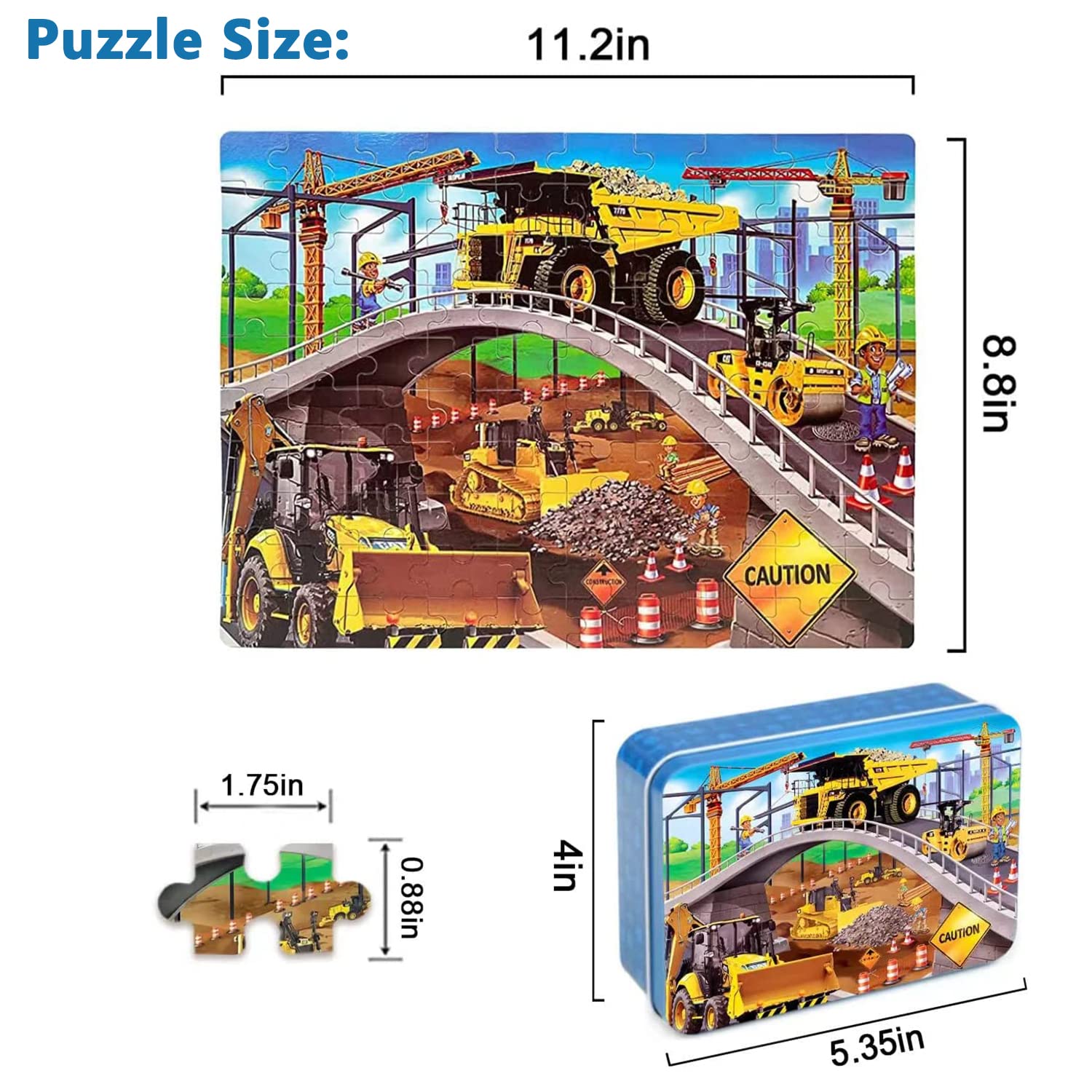 LELEMON Puzzles metal box storage, keeps pieces secure and travel-friendly.