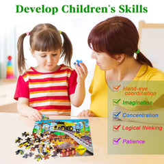 LELEMON Puzzles back-numbering pieces, guides younger kids through easy assembly.